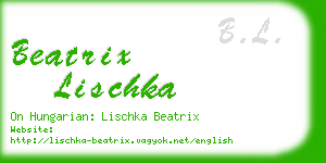 beatrix lischka business card